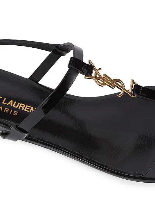 Cassandra Leather Slingback Sandals