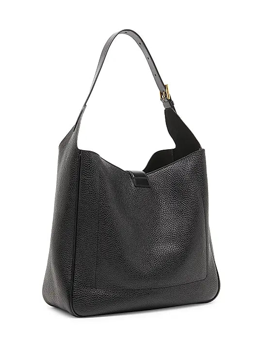 Medium Monarch Leather Hobo Bag