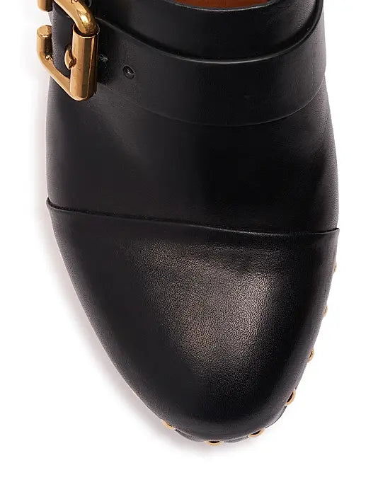 Jeannette 40MM Leather Clogs