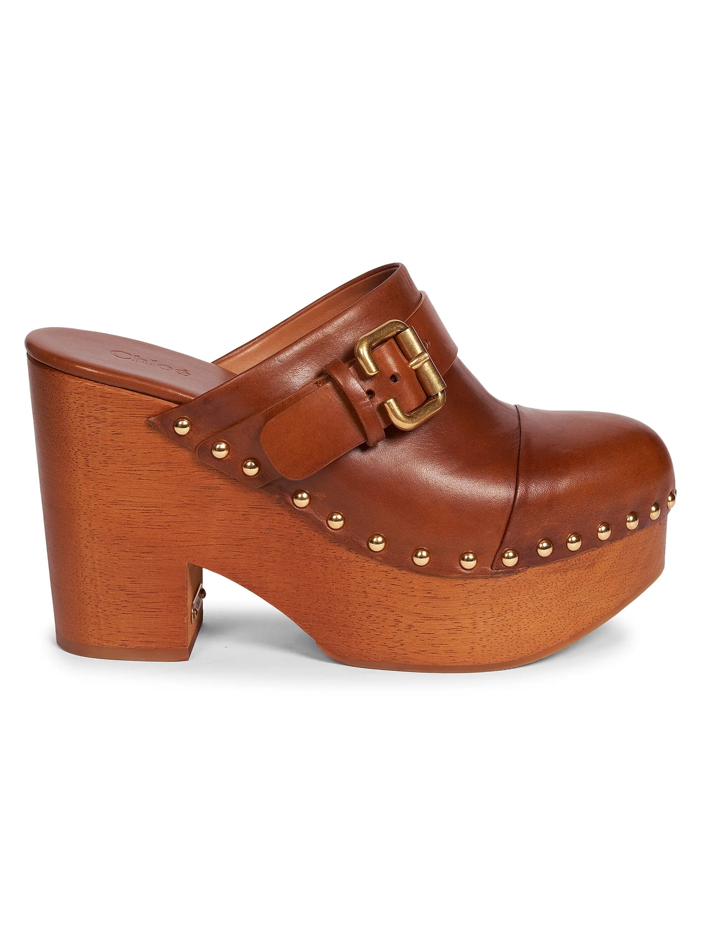 Jeannette 40MM Leather Clogs