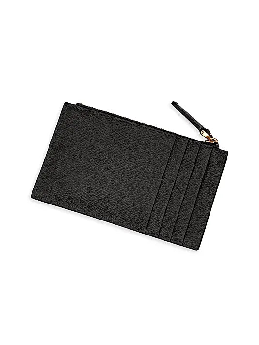 VLogo Signature Grainy Calfskin Cardholder