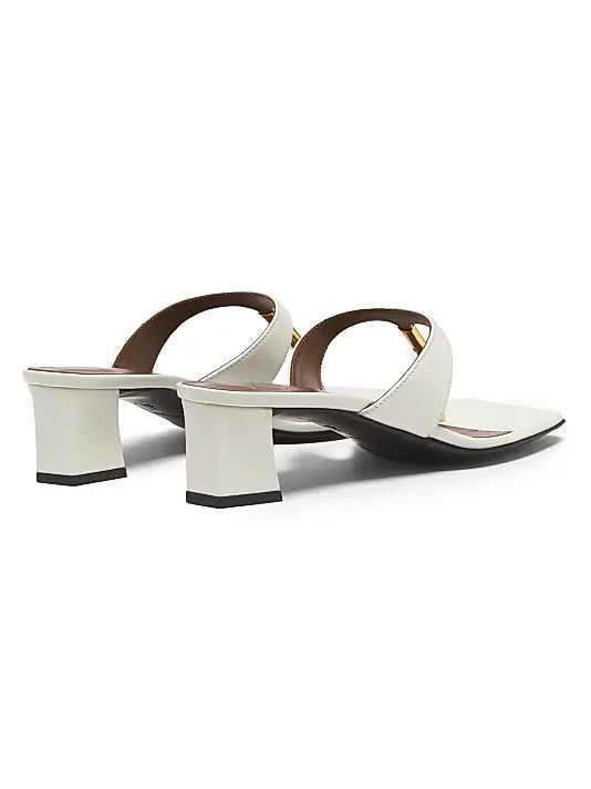 Pepita Leather Block-Heel Sandals