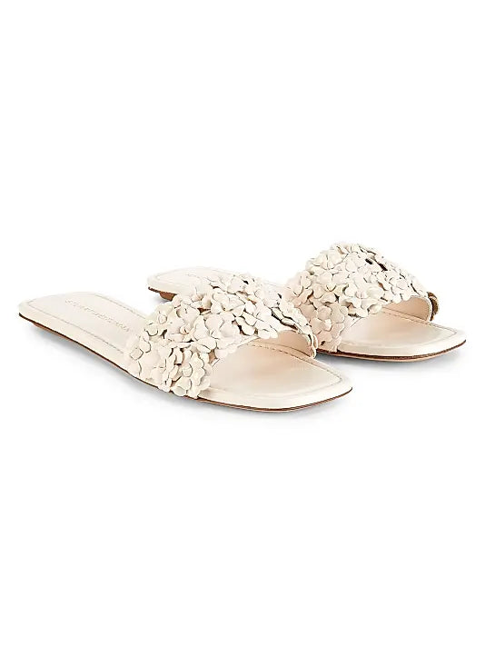 Meadow Floral Lacquered Leather Sandals