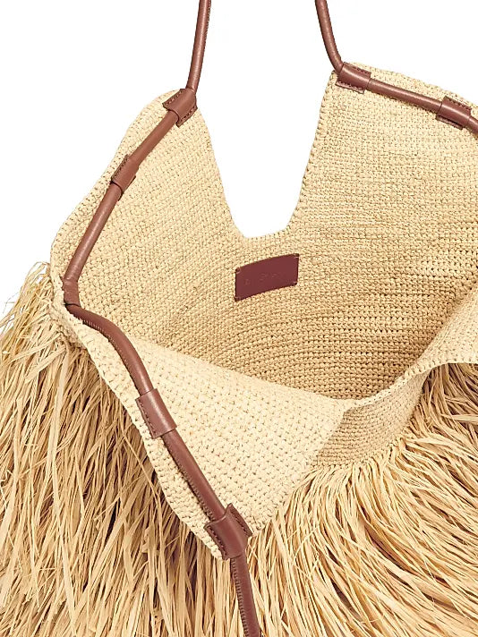 Medium Goldentime Fringe Tote Bag