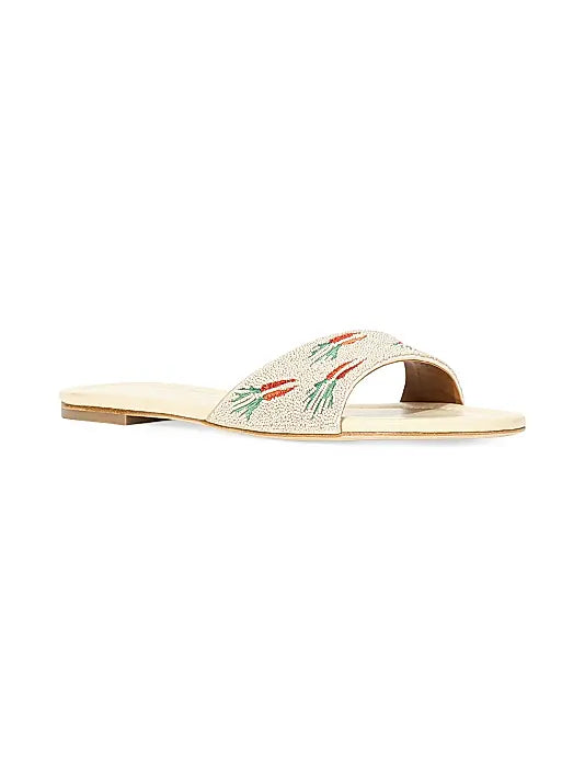 Gracie Beaded Flat Sandals