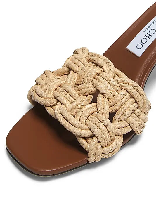 Chara 70MM Crochet Raffia Sandals