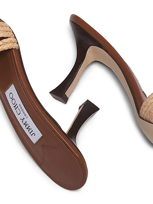 Chara 70MM Crochet Raffia Sandals