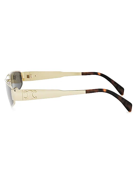 Metal Triomphe 59MM Geometric Sunglasses