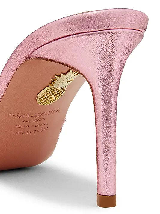 Ce Soir 75MM Embellished Satin Mules