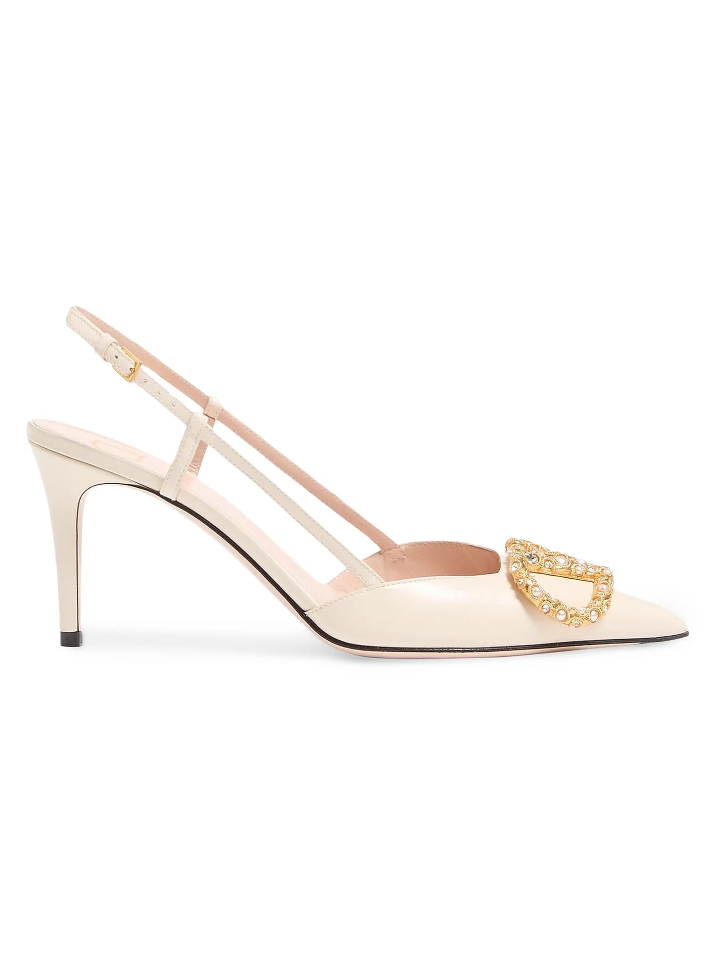 VLogo Signature Slingback Calfskin 80MM Pumps