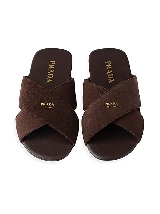 Suede Slides