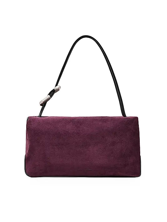 The Suede Large Dual Shoulder Bag
