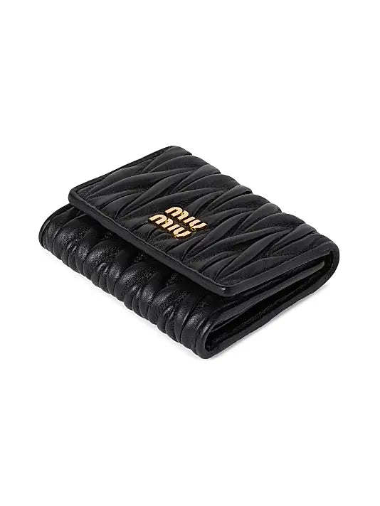 Small Matelasse Nappa Leather Wallet