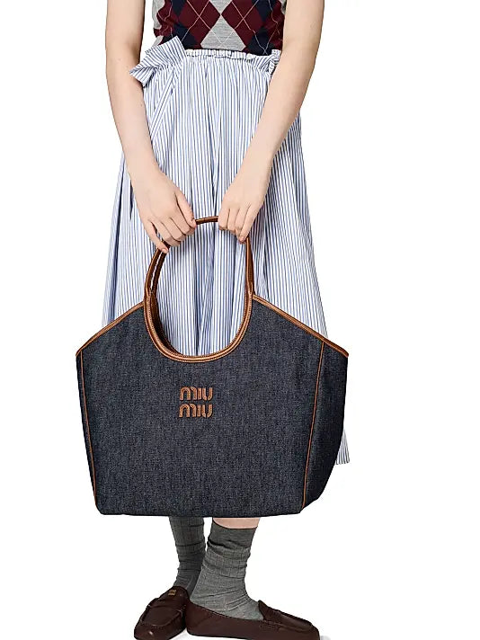 Ivy Denim Tote Bag