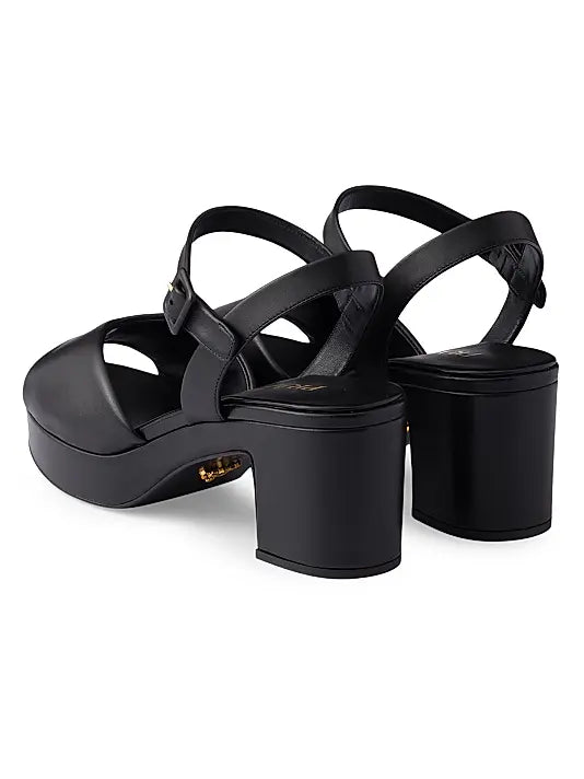 Padded Nappa Leather Sandals