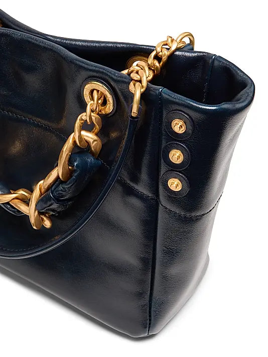 Small 1945 Soft Cabas Crinkled Leather Bag
