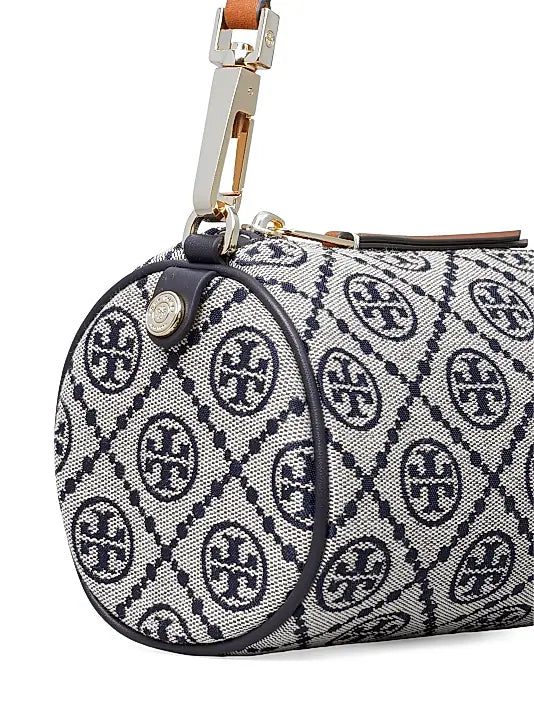 T Monogram Printed Cylinder Bag