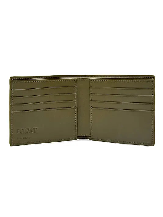 Chevron Leather Bifold Wallet