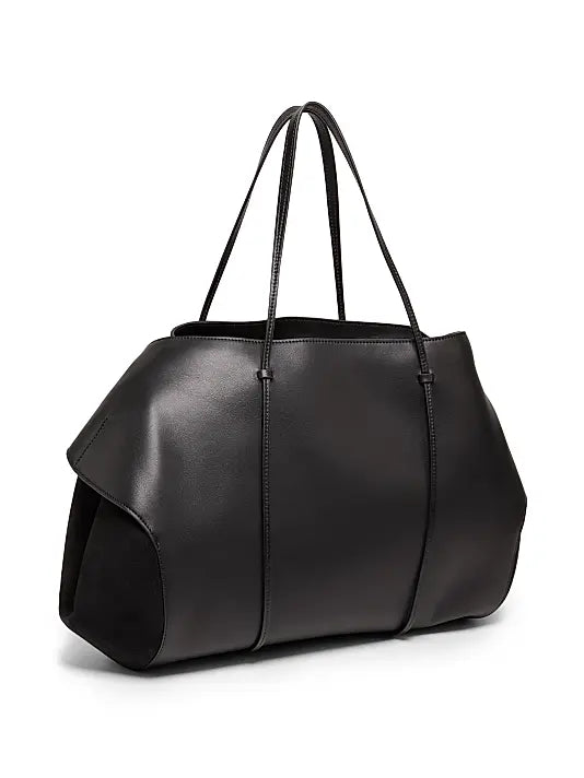 Berenices Suede & Leather Shoulder Bag