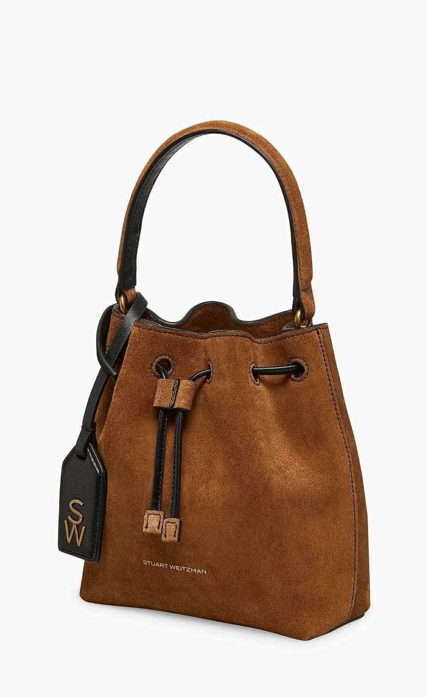 Mini Rae Suede Bucket Bag