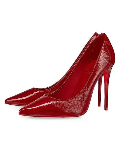 Sporty Kate 100MM Patent Leather Pumps