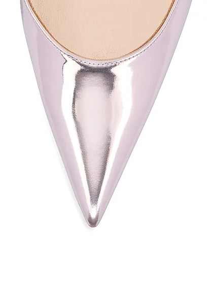 Miss Z 100MM Laminated Leather Pumps