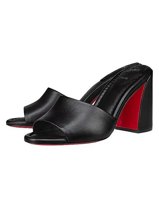 Jane 85MM Leather Mules