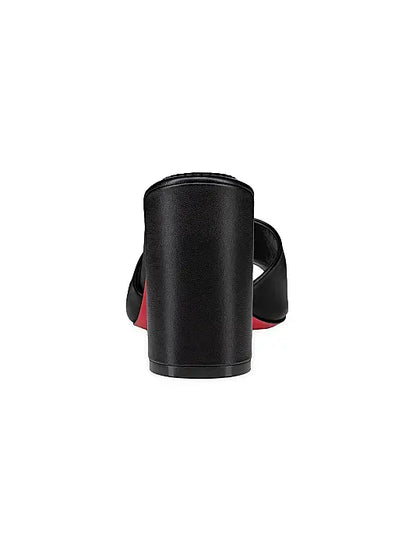 Jane 85MM Leather Mules