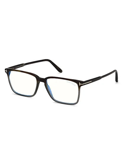 54MM Blue Block Rectangular Optical Glasses