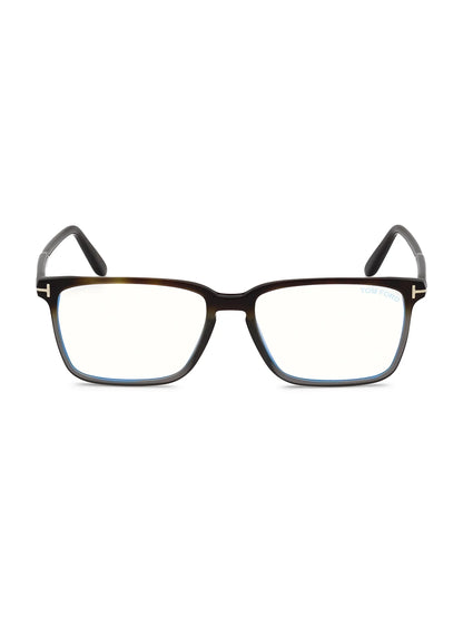 54MM Blue Block Rectangular Optical Glasses