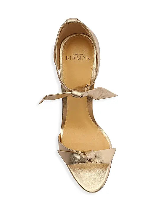 Clarita Metallic Leather Sandals
