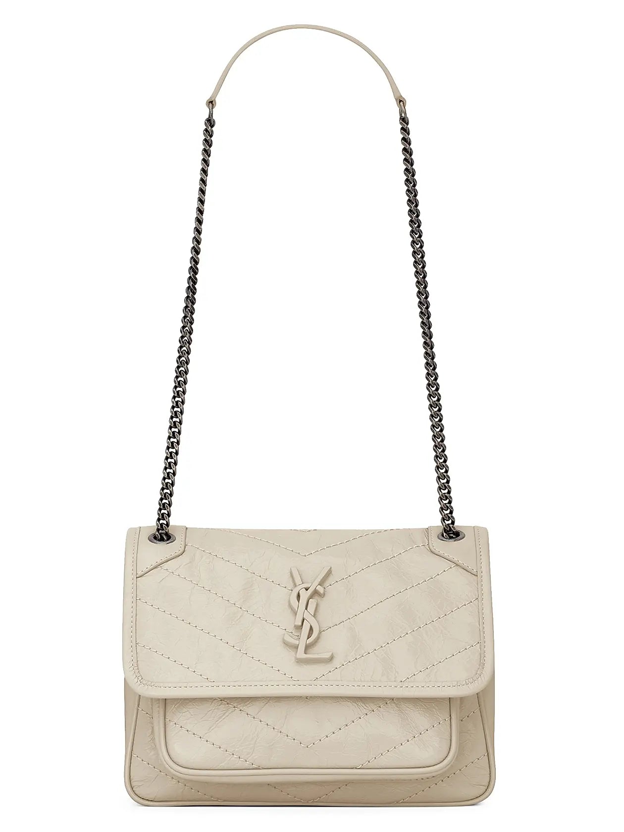 Niki Baby Shoulder Bag in Vintage Leather