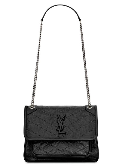 Niki Baby Shoulder Bag in Vintage Leather