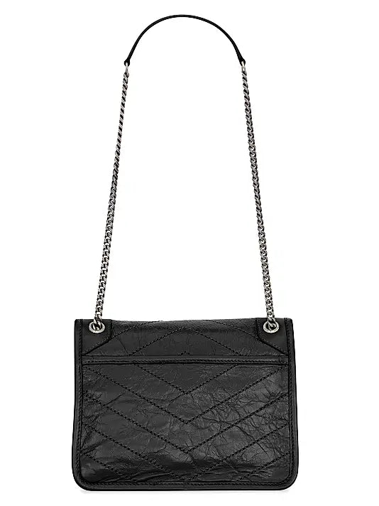 Niki Baby Shoulder Bag in Vintage Leather