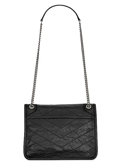 Niki Baby Shoulder Bag in Vintage Leather