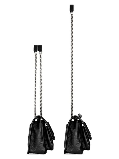 Niki Baby Shoulder Bag in Vintage Leather