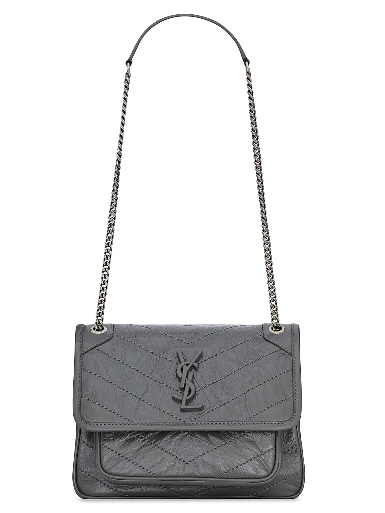 Niki Baby Shoulder Bag in Vintage Leather