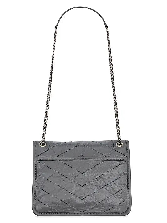 Niki Baby Shoulder Bag in Vintage Leather