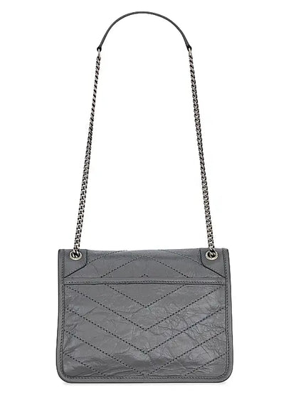 Niki Baby Shoulder Bag in Vintage Leather