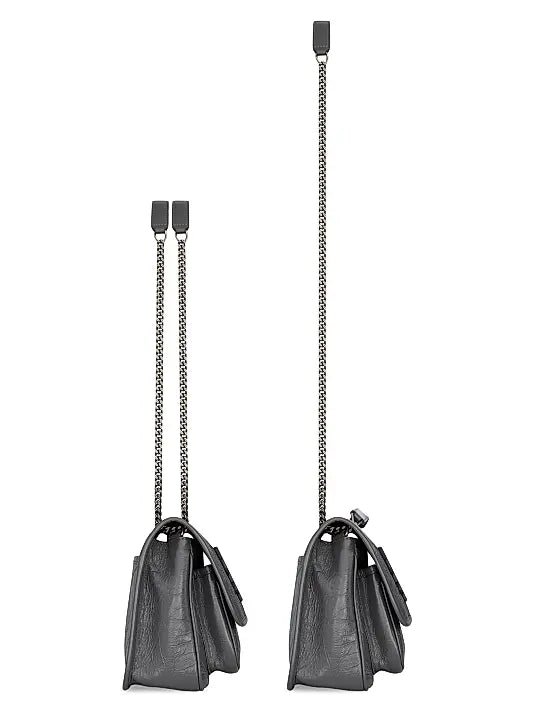 Niki Baby Shoulder Bag in Vintage Leather