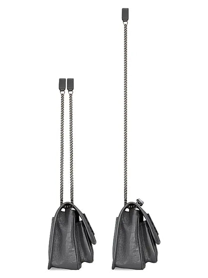 Niki Baby Shoulder Bag in Vintage Leather