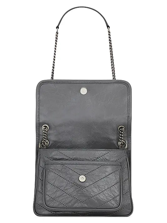 Niki Baby Shoulder Bag in Vintage Leather