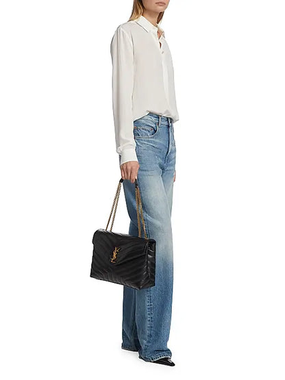 Loulou Medium Shoulder Bag in Quilted Leather