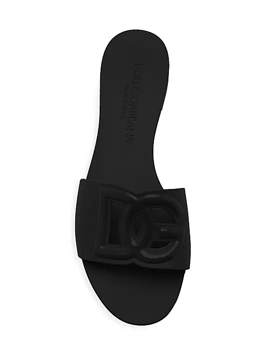 Interlock Logo Rubber Slides