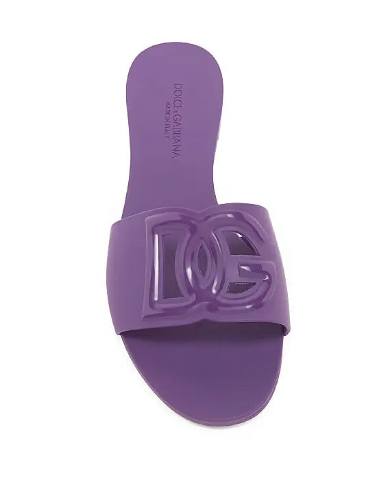 Interlock Logo Rubber Slides