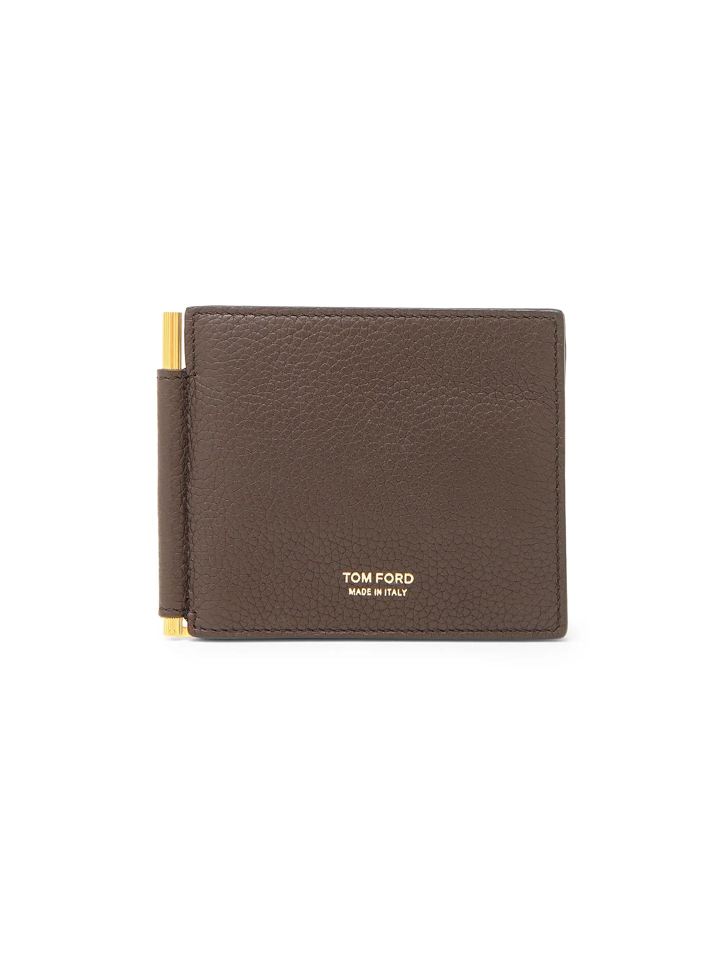 Grained Leather Money Clip