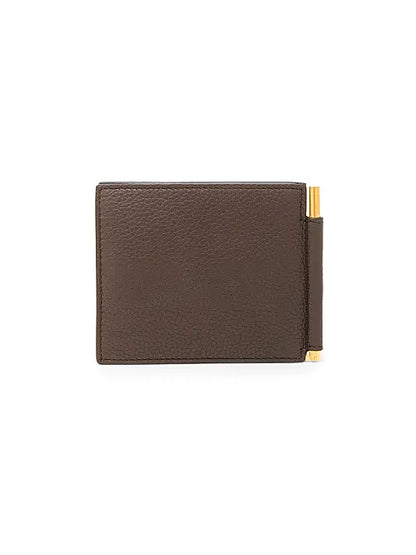 Grained Leather Money Clip