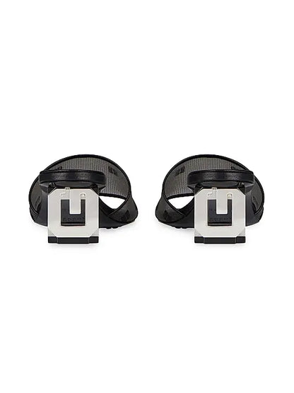 G Cube Mules in 4G Transparent Mesh