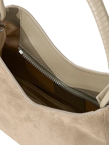 Valerie Suede Shoulder Bag