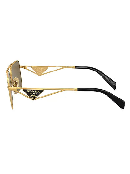 A52S 56MM Rectangular Sunglasses